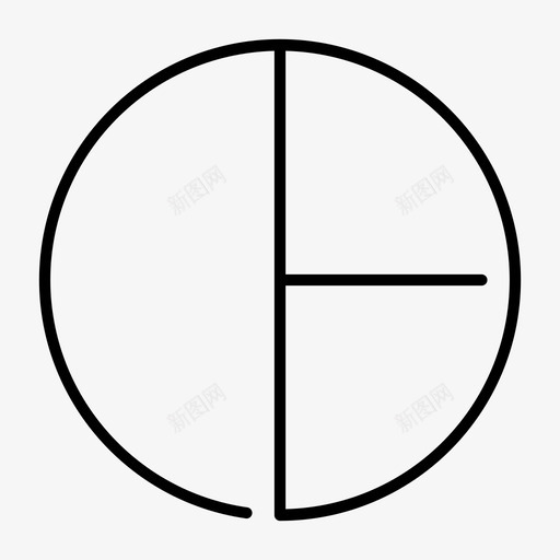 饼图图形拼图图标svg_新图网 https://ixintu.com 办公室间隙灯 图形 拼图 饼图