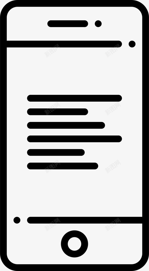 左文本移动智能手机图标svg_新图网 https://ixintu.com 工具 左文本 智能手机 移动 移动工具