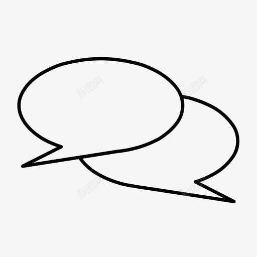 对话评论留言图标svg_新图网 https://ixintu.com 对话 留言 评论 话泡 说