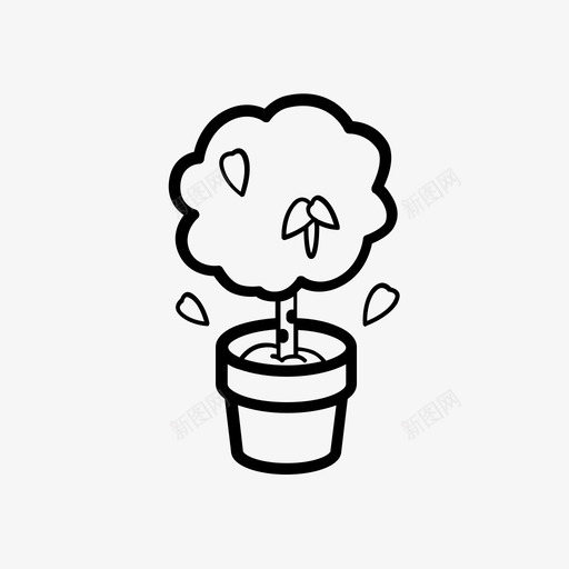 花盆里的桦树罐子里的桦树水果图标svg_新图网 https://ixintu.com 叶子 树 水果 罐子里的桦树 花园里的植物 花盆里的桦树