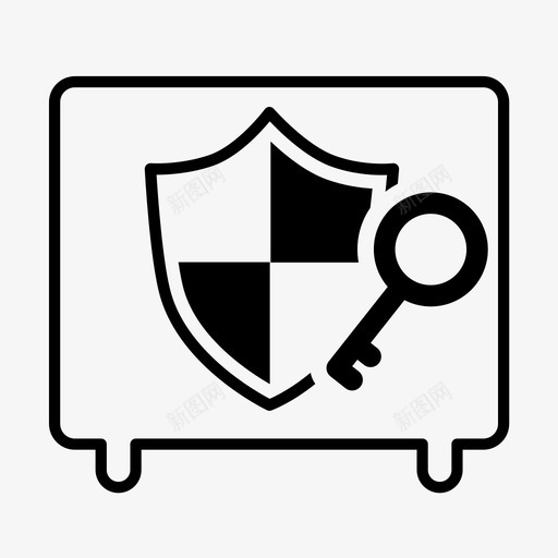 保险箱收款箱图标svg_新图网 https://ixintu.com 保险箱 收款箱