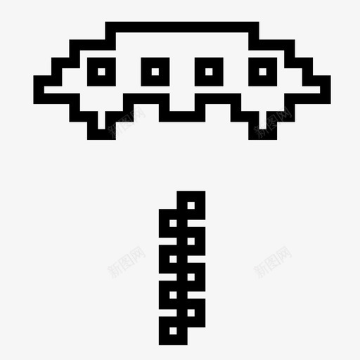 外星人好玩玩图标svg_新图网 https://ixintu.com 不明飞行物 外星人 太空入侵者 好玩 玩 电子游戏