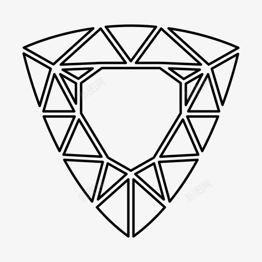 万亿钻石宝石图标svg_新图网 https://ixintu.com 万亿 宝石 珠宝 钻石