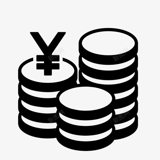 硬币电子货币钱币收藏图标svg_新图网 https://ixintu.com 电子货币 硬币 钱币收藏