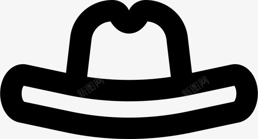 牛仔帽配饰时尚图标svg_新图网 https://ixintu.com smashicons男士配件md大纲 时尚 牛仔帽 男士 配饰