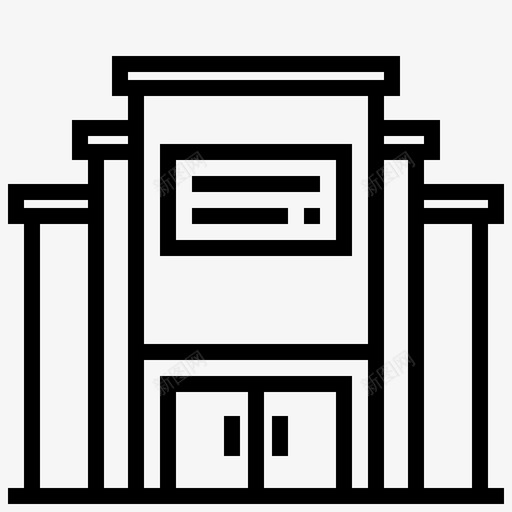 超市城市元素图标svg_新图网 https://ixintu.com 元素 城市 城市元素 基础设施 超市