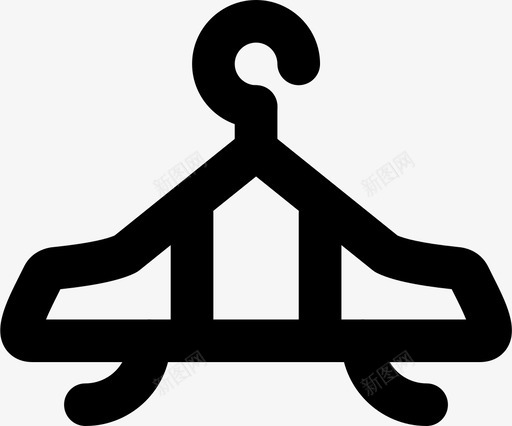 衣架配饰时尚图标svg_新图网 https://ixintu.com 女士 时尚 时尚女装配件md大纲 衣架 配饰