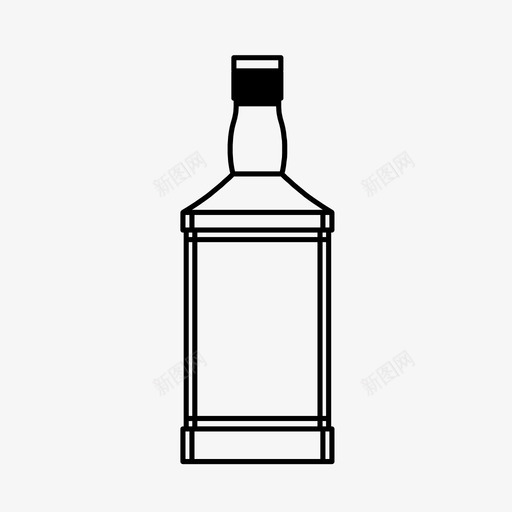 利口酒瓶酒精饮料图标svg_新图网 https://ixintu.com 利口酒瓶 威士忌 朗姆酒 烈酒 酒精 饮料