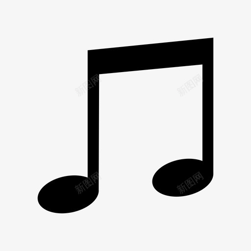音符音乐声音图标svg_新图网 https://ixintu.com 声音 音乐 音符