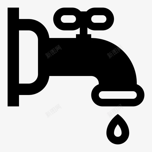 水龙头浴室图标svg_新图网 https://ixintu.com 水龙头 浴室