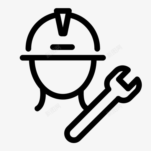 维修工修理工扳手图标svg_新图网 https://ixintu.com 修理工 工业油气动力概述 扳手 维修工