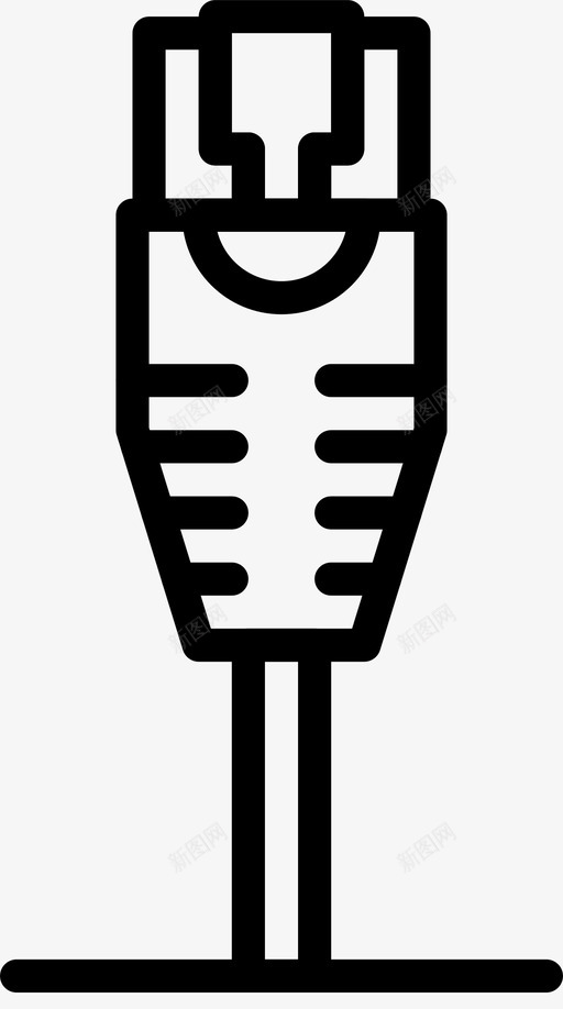 以太网插头电缆连接器图标svg_新图网 https://ixintu.com smashicons连接器电缆外形图 以太网插头 电缆 连接器