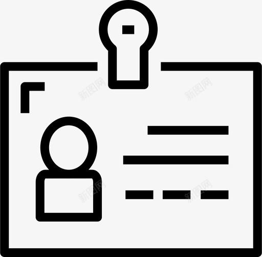 身份证名片设备图标svg_新图网 https://ixintu.com 办公室 办公设备 名片 设备 身份 身份证