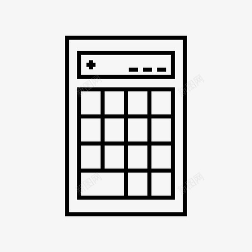 计算器计算计数图标svg_新图网 https://ixintu.com 分数 努力工作 数字 计数 计算 计算器