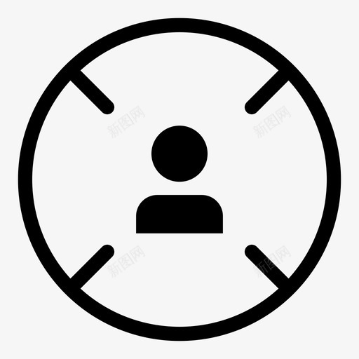 目标受众市场营销搜索引擎优化图标svg_新图网 https://ixintu.com 市场营销 搜索引擎优化 目标受众 网络