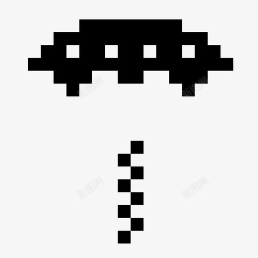 外星人好玩玩图标svg_新图网 https://ixintu.com 不明飞行物 外星人 太空入侵者 好玩 玩 电子游戏