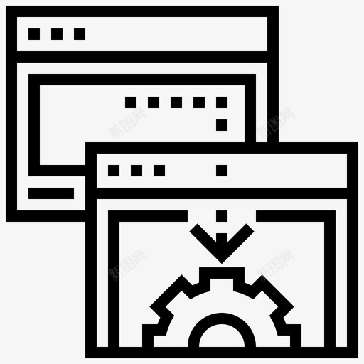 流程业务营销图标svg_新图网 https://ixintu.com 业务 业务战略 战略 流程 网络 营销