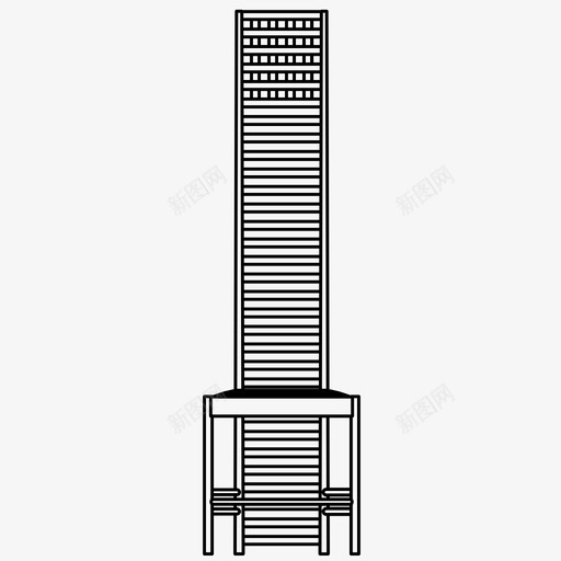 山寨椅山屋椅建筑图标svg_新图网 https://ixintu.com 家具 山寨椅 山屋椅 建筑 时尚 设计 设计椅 麦金塔