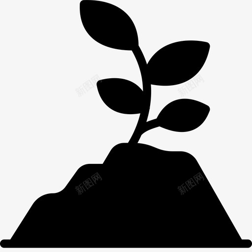 肥沃的土壤生态的工业的图标svg_新图网 https://ixintu.com 工业的 生态的 粉碎生态的固体 肥沃的土壤