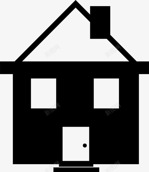 房子家图标svg_新图网 https://ixintu.com 家 房子