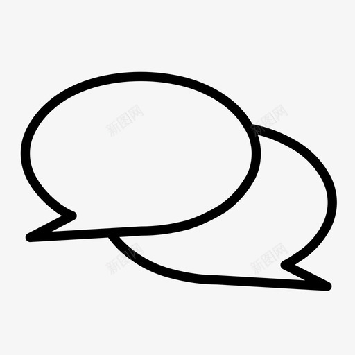 对话评论留言图标svg_新图网 https://ixintu.com 对话 留言 评论 话泡 说