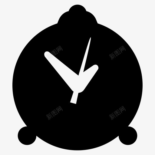 闹钟小时时间图标svg_新图网 https://ixintu.com 小时 时间 计时器 闹钟