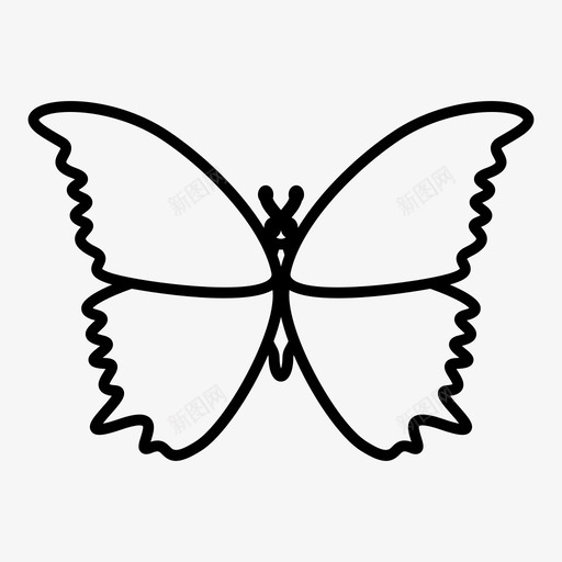 蝴蝶动物昆虫图标svg_新图网 https://ixintu.com 动物 大自然 昆虫 蝴蝶