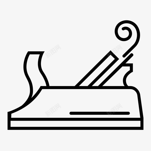 木刨手刨木工图标svg_新图网 https://ixintu.com 手刨 木刨 木工 木工工具
