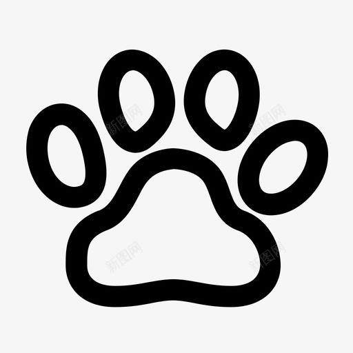 足迹动物动物足迹图标svg_新图网 https://ixintu.com 动物 动物足迹 脚印 足迹 野生动物