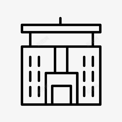警察局大楼联邦调查局图标svg_新图网 https://ixintu.com 大楼 执法部门 联邦调查局 警察局
