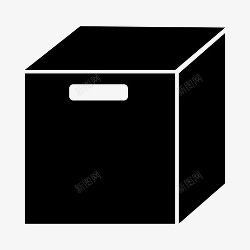 箱子货物送货图标svg_新图网 https://ixintu.com 电子商务 箱子 货物 这边朝上 送货 邮件