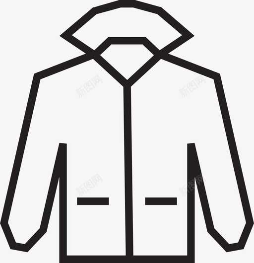 夹克外套衣服图标svg_新图网 https://ixintu.com 外套 夹克 衣服