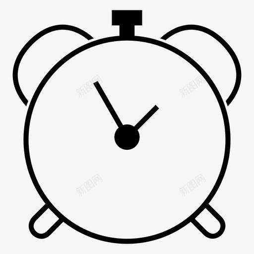 闹钟钟面小时图标svg_新图网 https://ixintu.com 小时 时间 计时器 钟面 闹钟