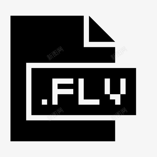 flv扩展名文件图标svg_新图网 https://ixintu.com flv 扩展名 文件 文件格式和扩展名glyph 格式