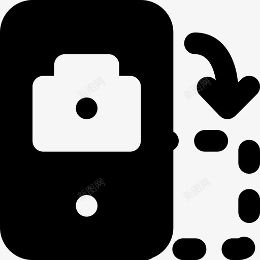 旋转横向通信功能图标svg_新图网 https://ixintu.com smashicons移动功能md固体 功能 旋转横向 移动 通信