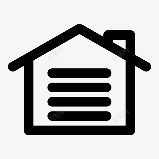 仓库房屋存货图标svg_新图网 https://ixintu.com 仓库 存货 房屋