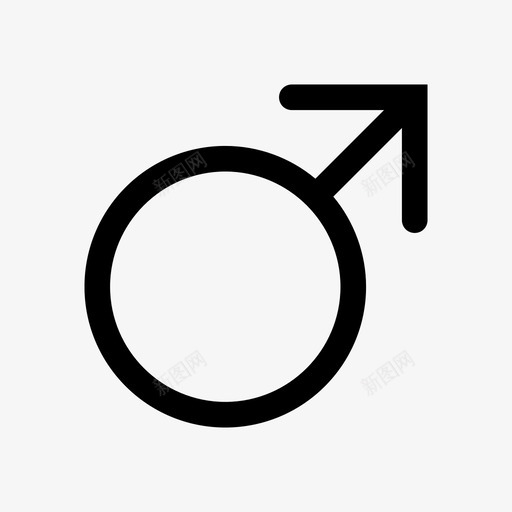 男性性别象征性别图标svg_新图网 https://ixintu.com 性别 性别象征 男性