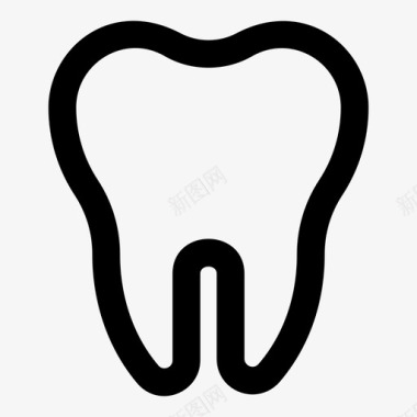 牙齿牙医下颌图标图标