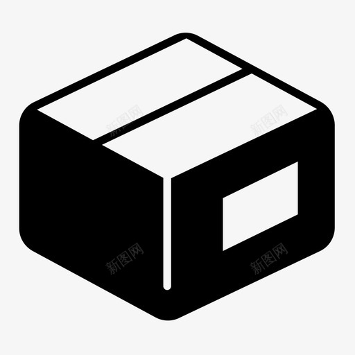 包裹盒子纸板图标svg_新图网 https://ixintu.com 包裹 盒子 礼物 纸板 行动按钮 运输