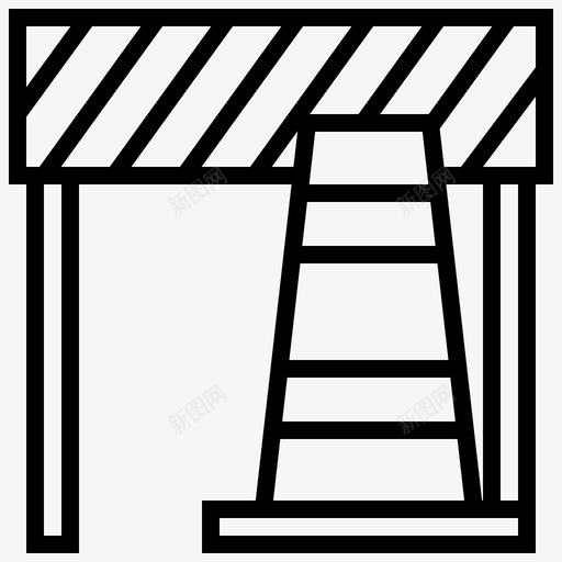 交通锥可调施工图标svg_新图网 https://ixintu.com 交通锥 可调 工具 施工 施工工具 设备