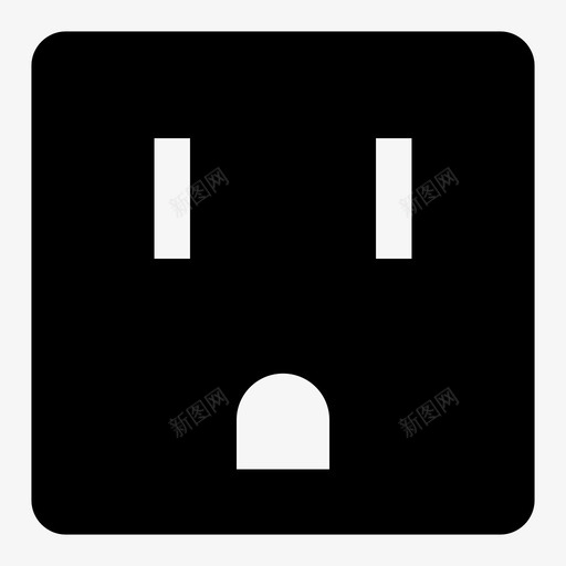 工业用电源插座图标svg_新图网 https://ixintu.com 工业用电源插座