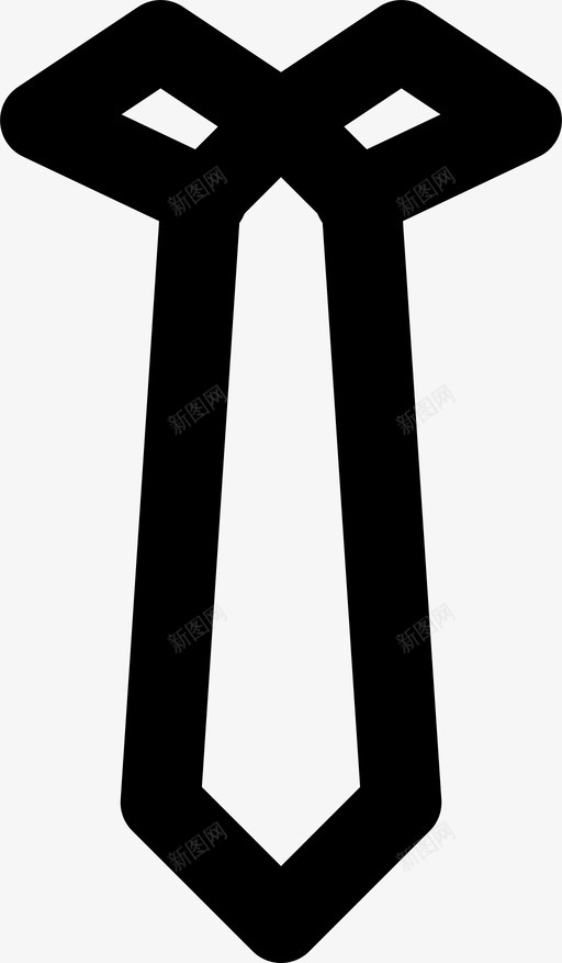 领带配饰时尚图标svg_新图网 https://ixintu.com smashicons男士配饰md大纲 时尚 男士 配饰 领带
