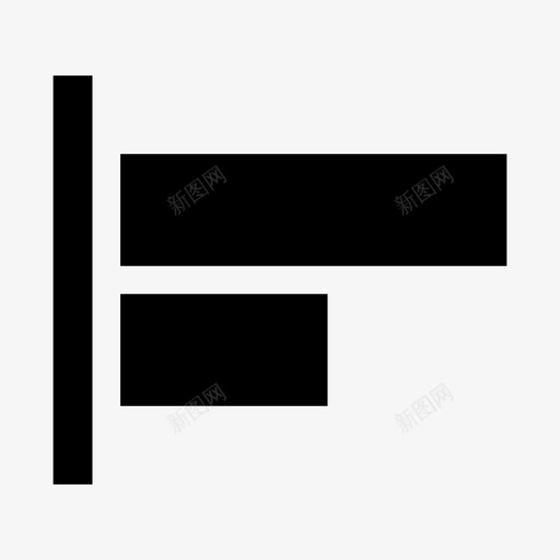 左对齐工具显影剂实体图标svg_新图网 https://ixintu.com 工具 左对齐 显影剂实体