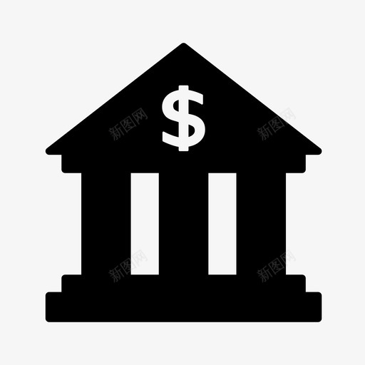 银行账户现金图标svg_新图网 https://ixintu.com 储蓄 收款 现金 账户 钱 银行