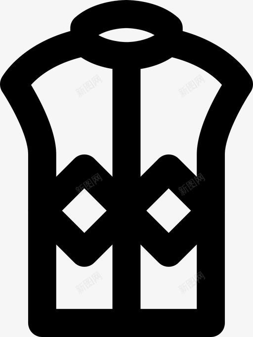 马甲衣服时尚图标svg_新图网 https://ixintu.com 时尚 男人 男人衣服md大纲 衣服 马甲
