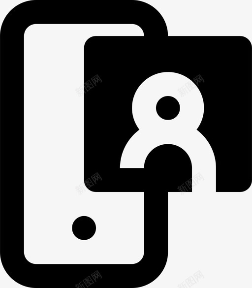 接收联系人通信功能图标svg_新图网 https://ixintu.com smashicons移动功能mdsolid 功能 接收联系人 移动 通信
