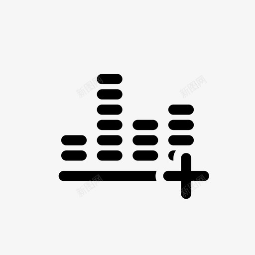添加均衡器音频控制图标svg_新图网 https://ixintu.com 声音 控制 添加均衡器 音乐 音频 音频设置