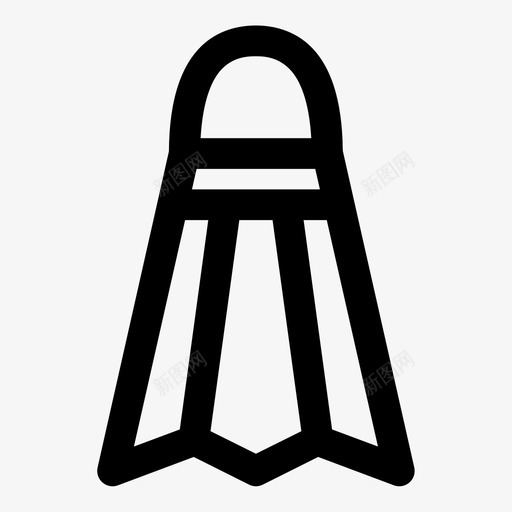 羽毛球羽毛球拍图标svg_新图网 https://ixintu.com 球拍 羽毛 羽毛球 运动