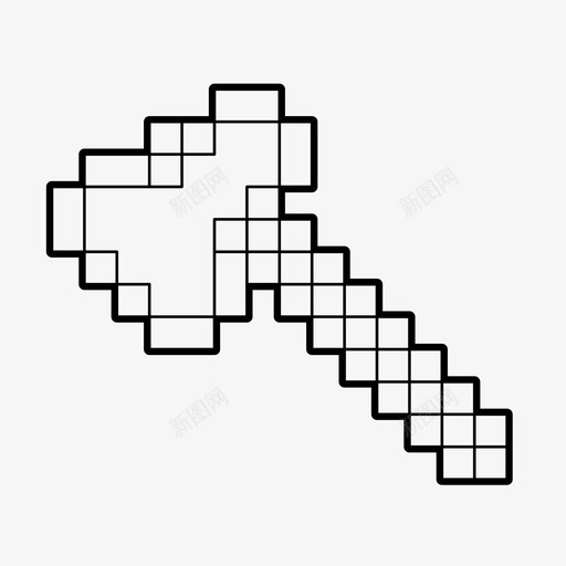 斧头建筑游戏图标svg_新图网 https://ixintu.com 建筑 斧头 游戏 采矿工具 采矿工艺