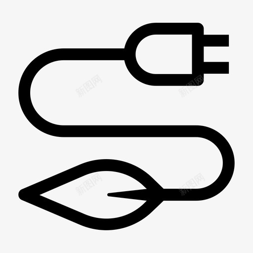 清洁能源生态电力图标svg_新图网 https://ixintu.com 可再生能源 清洁能源 生态 电力 绿色